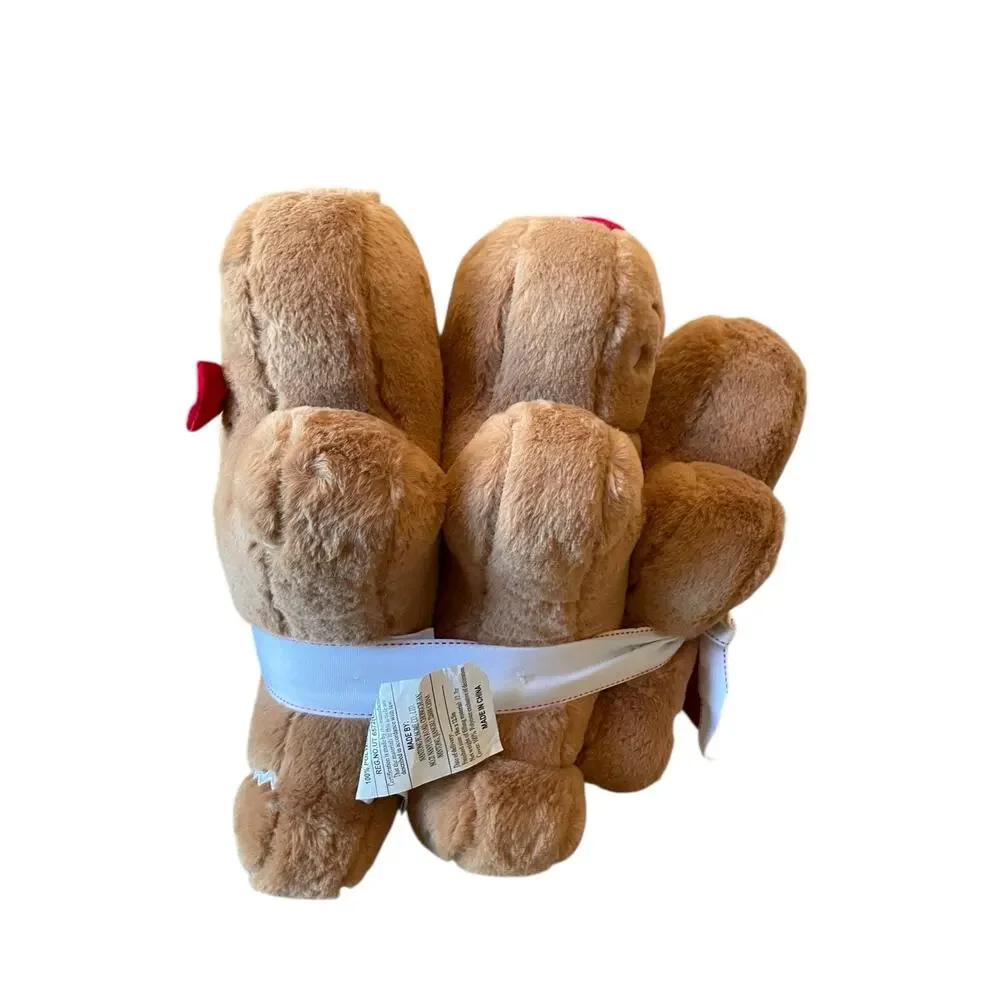 Martha Stewart Gingerbread Family Set of 3 Boy/Girl/Child Christmas Pillows NWT